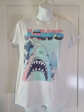 Jaws Graphic Short Sleeve Tee - White